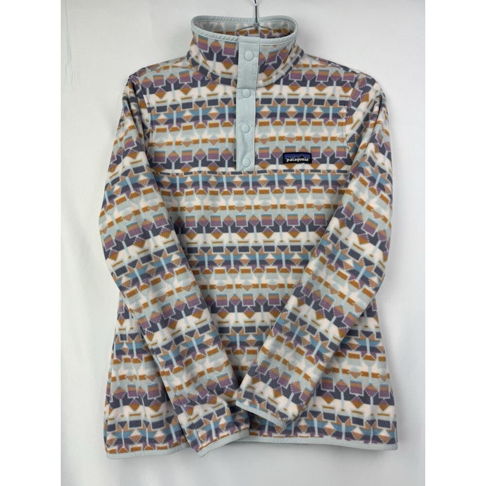 Patagonia Micro D Snap T Fleece Pullover Cedar Mesa Geometric Size Small - Picture 5 of 12